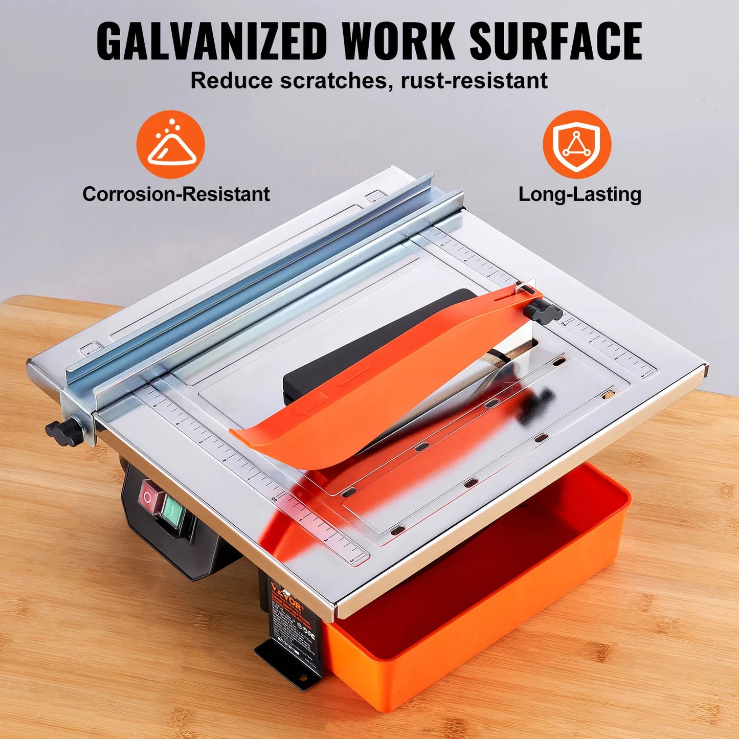 SucceBuy Wet Tile Saw with 65Mn Steel Blade Induction Motor