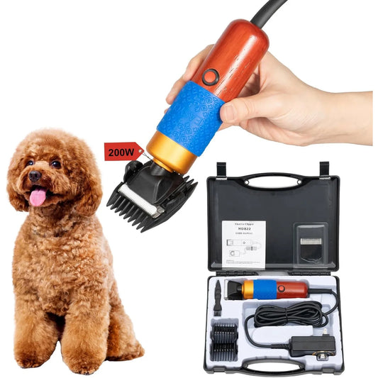 Bymaocar 200W Pet Clippers Low Noise Dog Cat Grooming Kit