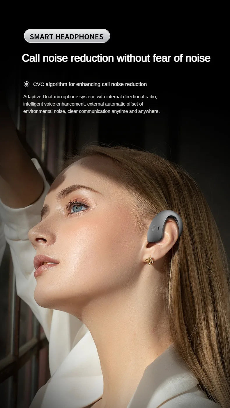 Bone Conduction Bluetooth Headset Sports Wireless Earbuds IPX5