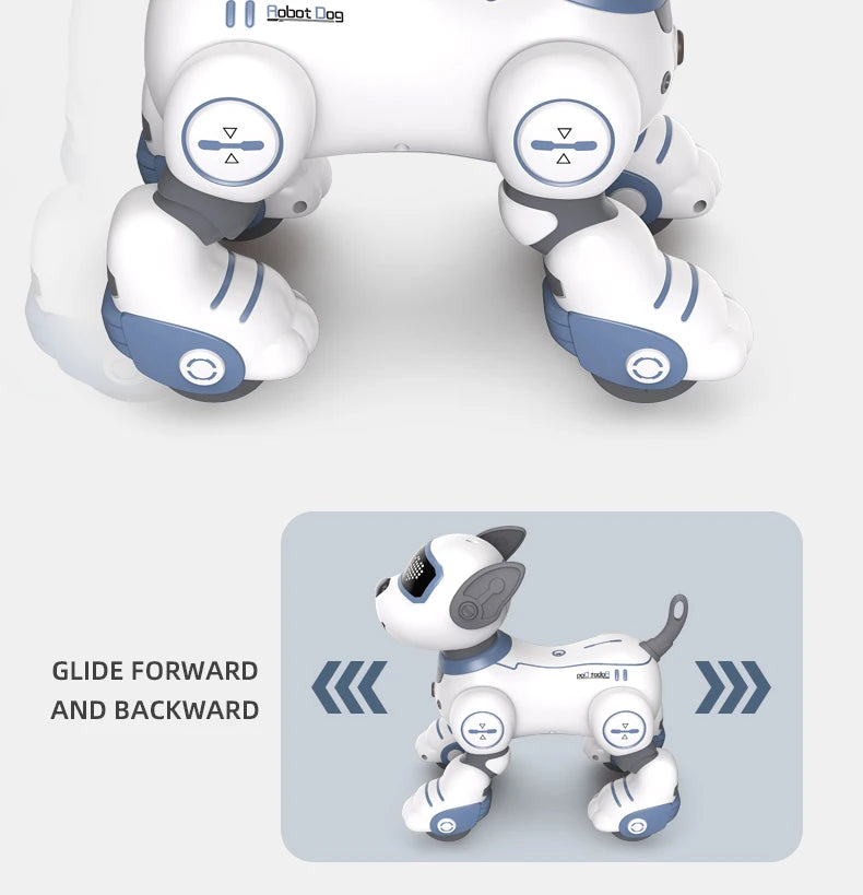 Kelaton RC Robot Dog Voice Command Programmable Toy With Touch Sensor Music
