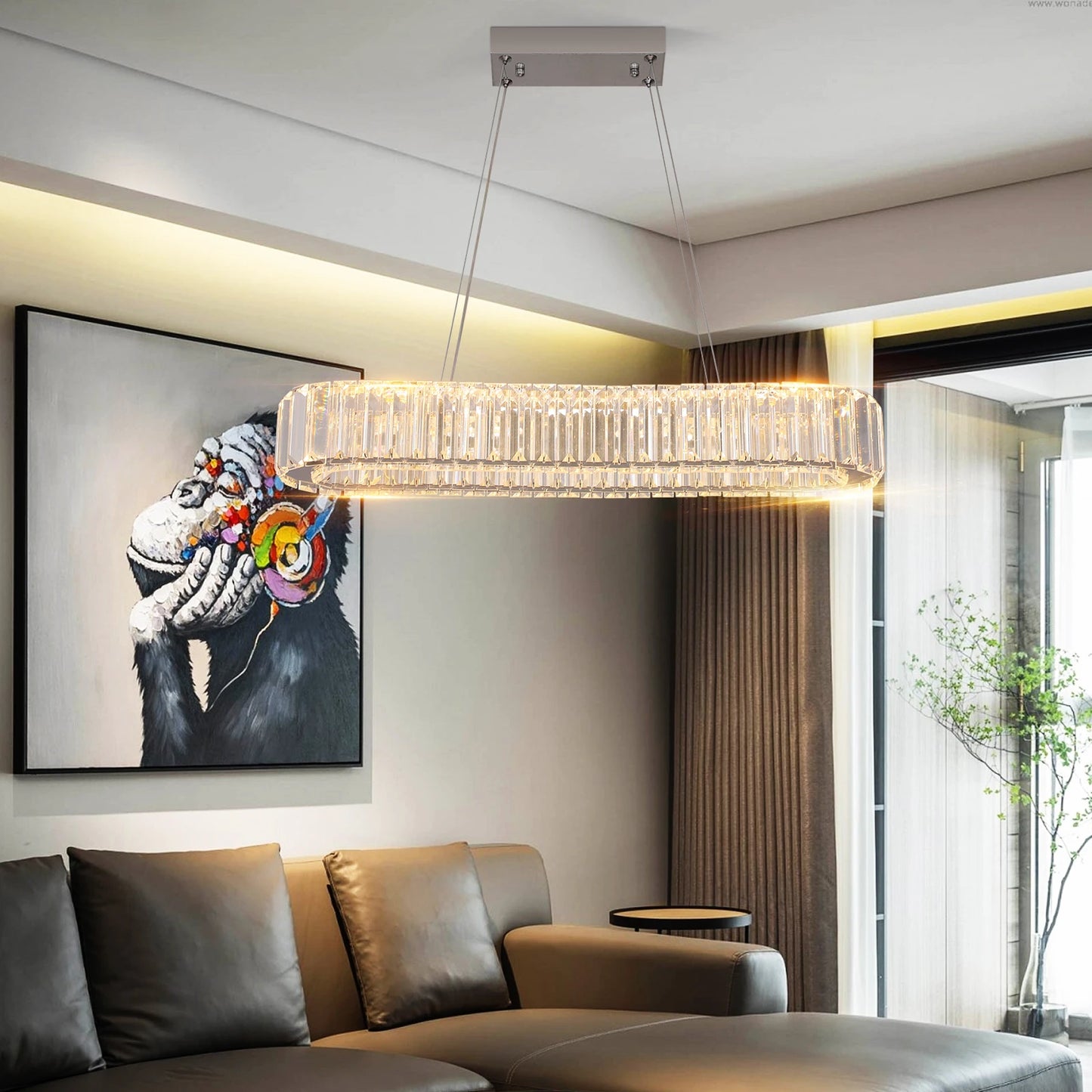 Vinilky Modern Crystal Ceiling Chandelier for Living Room