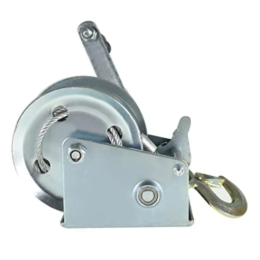 Hand Crank Winch 1600 Lbs With Brake Come Along Cable