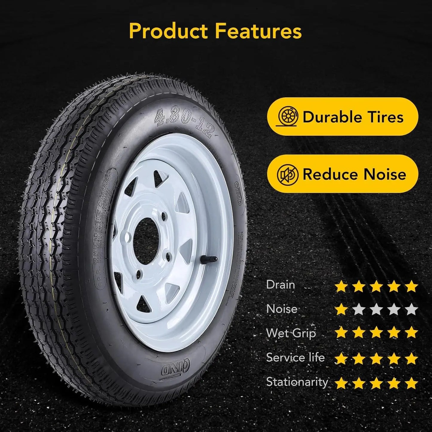 Trailer Tires On Rims For Campers And Boat Trailers