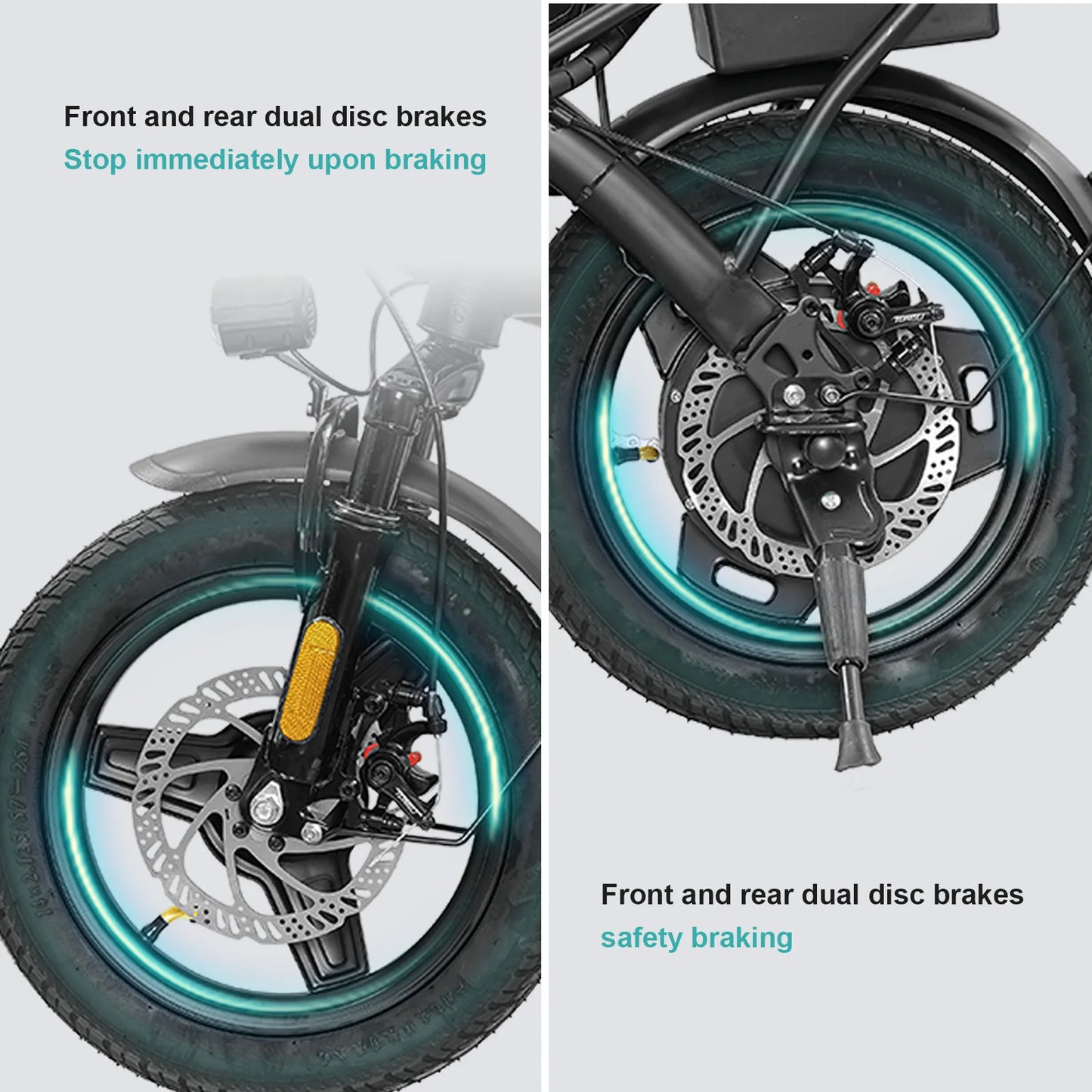 Terrosor Folding Electric Bike 560W 48V Battery 32 Mile Range
