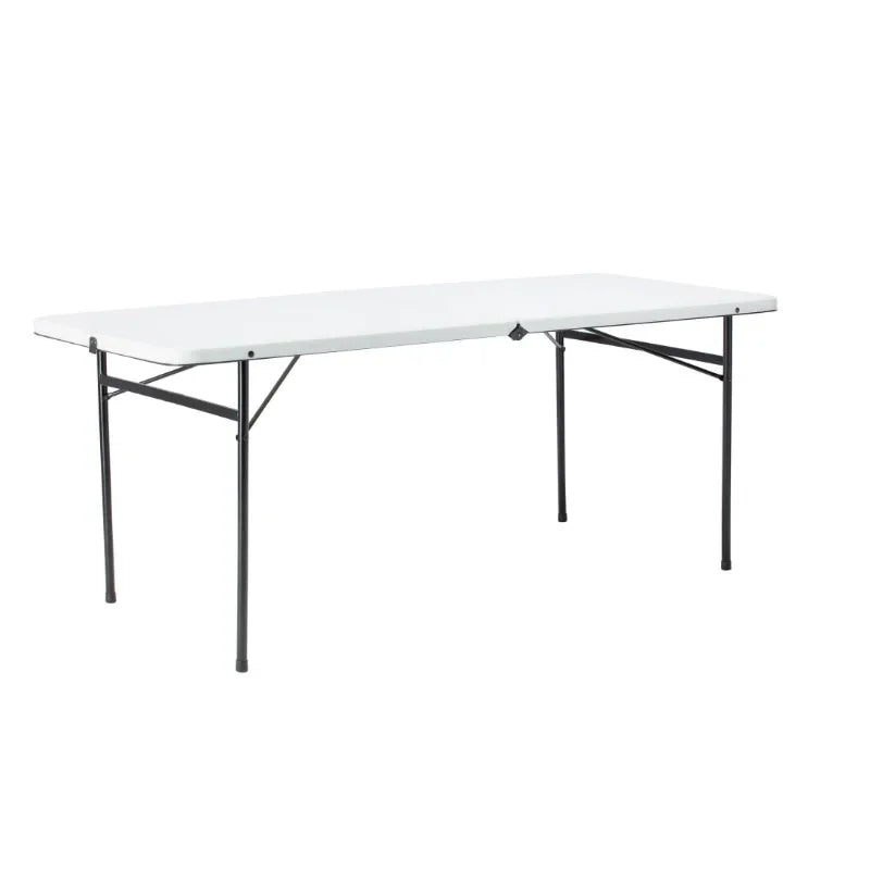 Mainstays Bi Fold Plastic Folding Table Portable For Parties Picnics