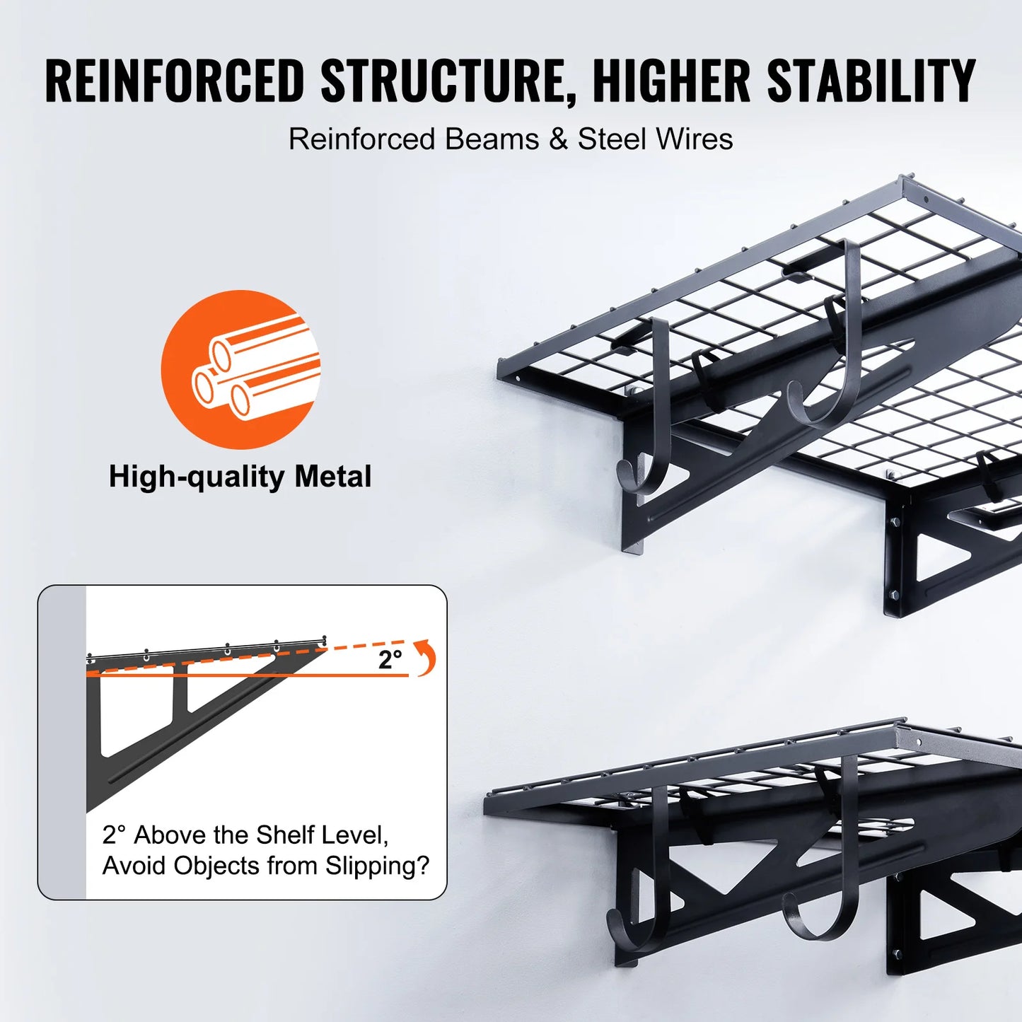 Garage Storage Rack Wall Mounted Heavy Duty Tool Organizer