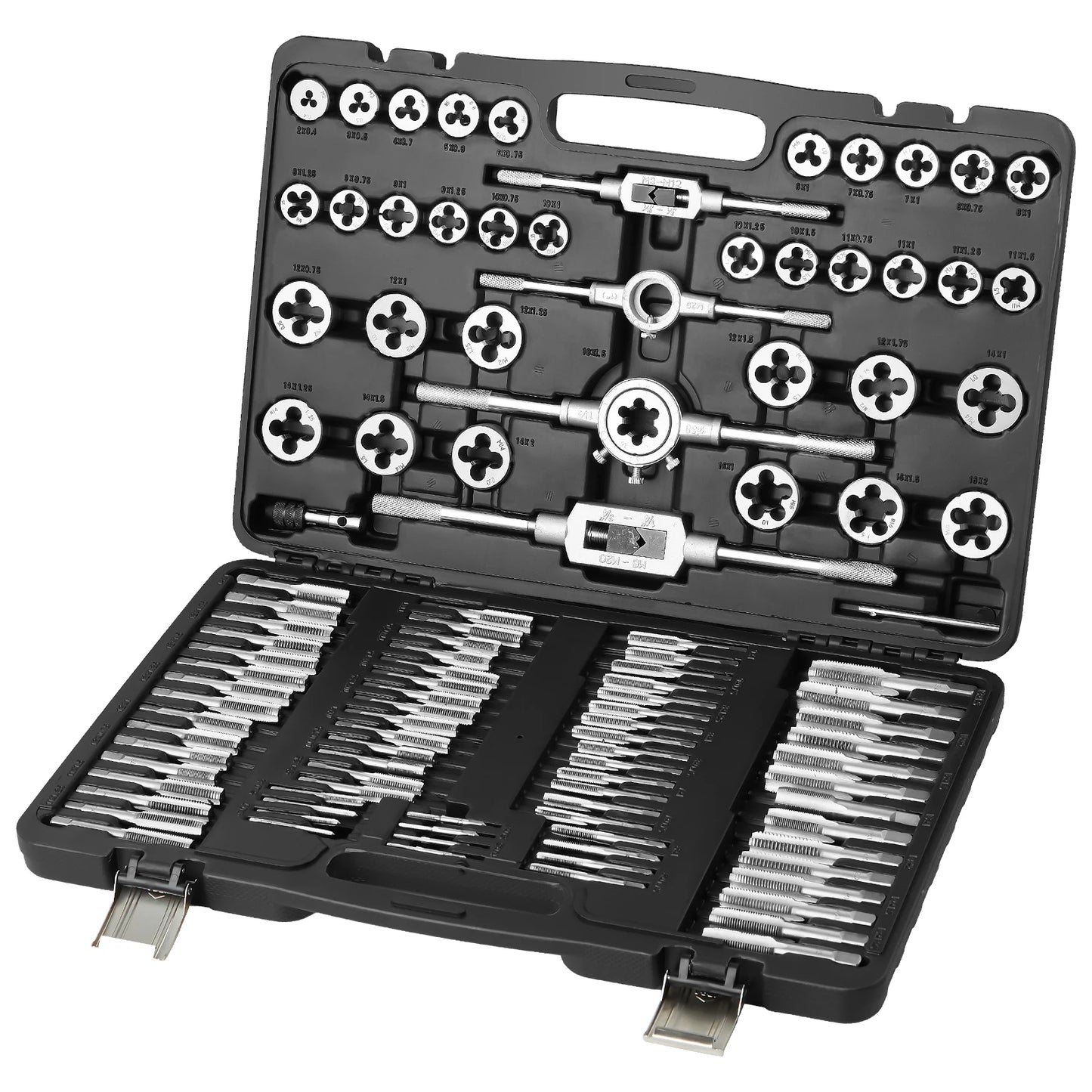 SucceBuy Tap And Die Set Bearing Steel Metalworking Threading Tools