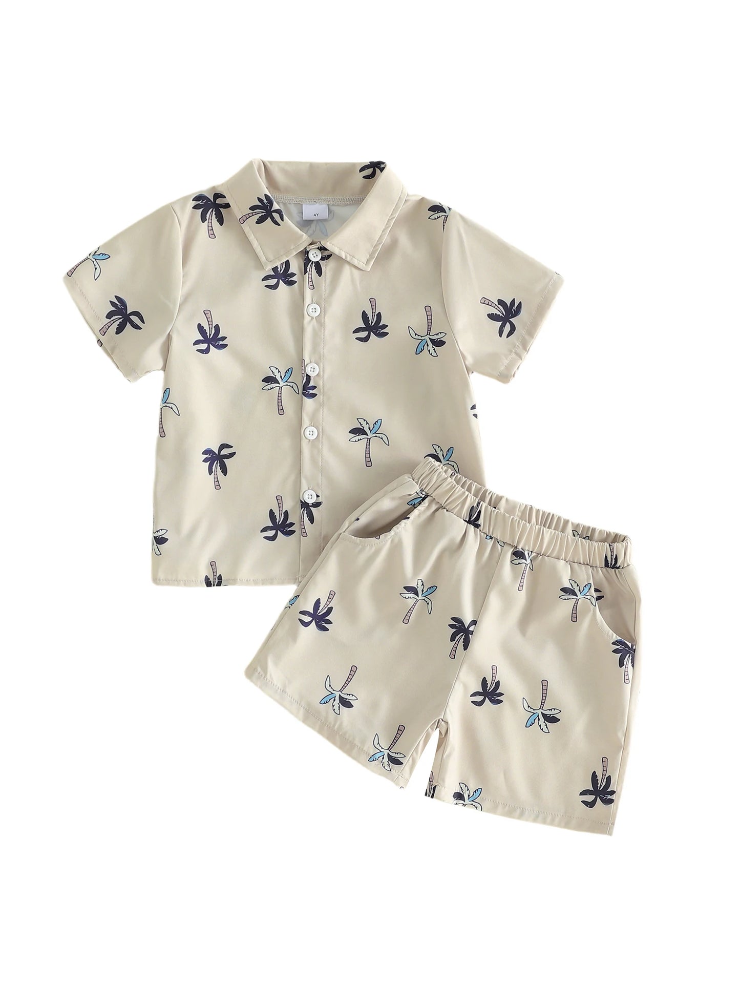2 Baby Boy Summer Set Short Sleeve Shirts And Shorts