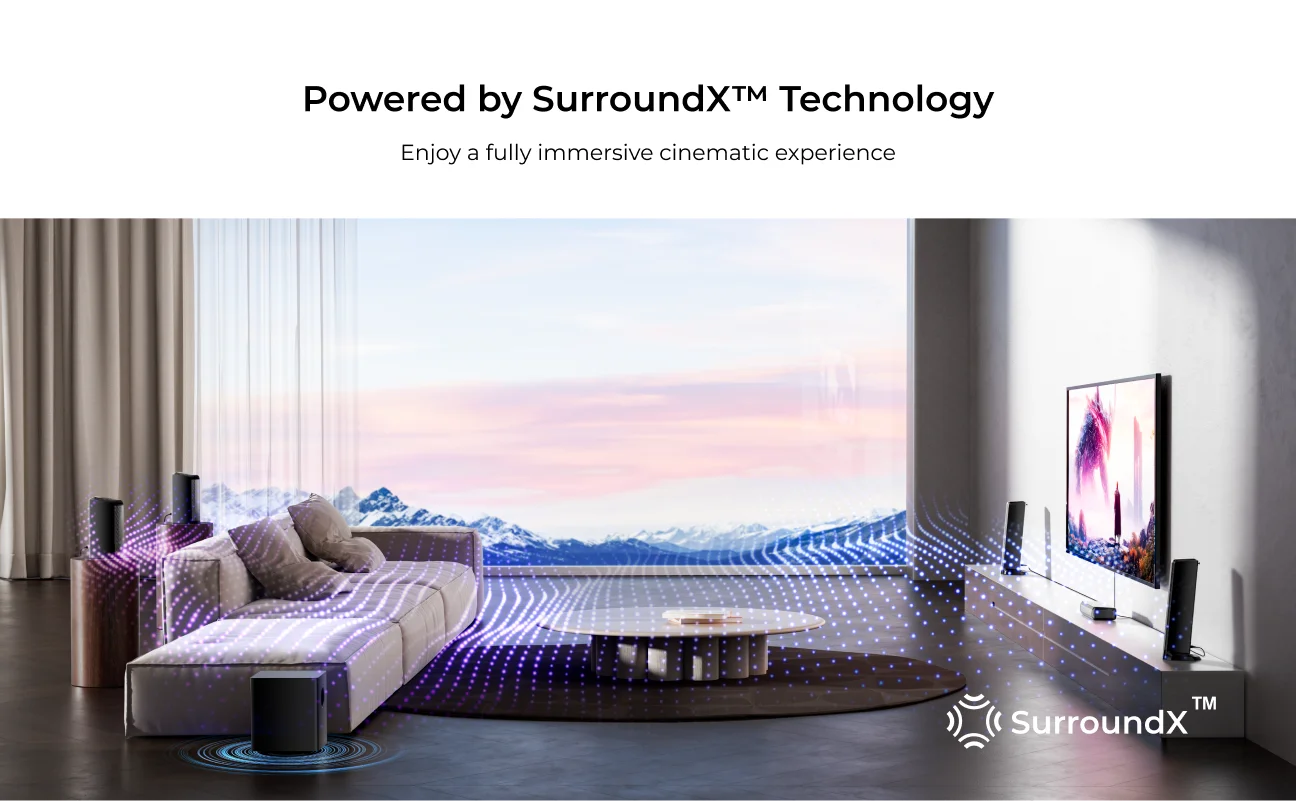 ULTIMEA 410W 7.1ch Soundbar With Wireless Subwoofer And Surround Speakers
