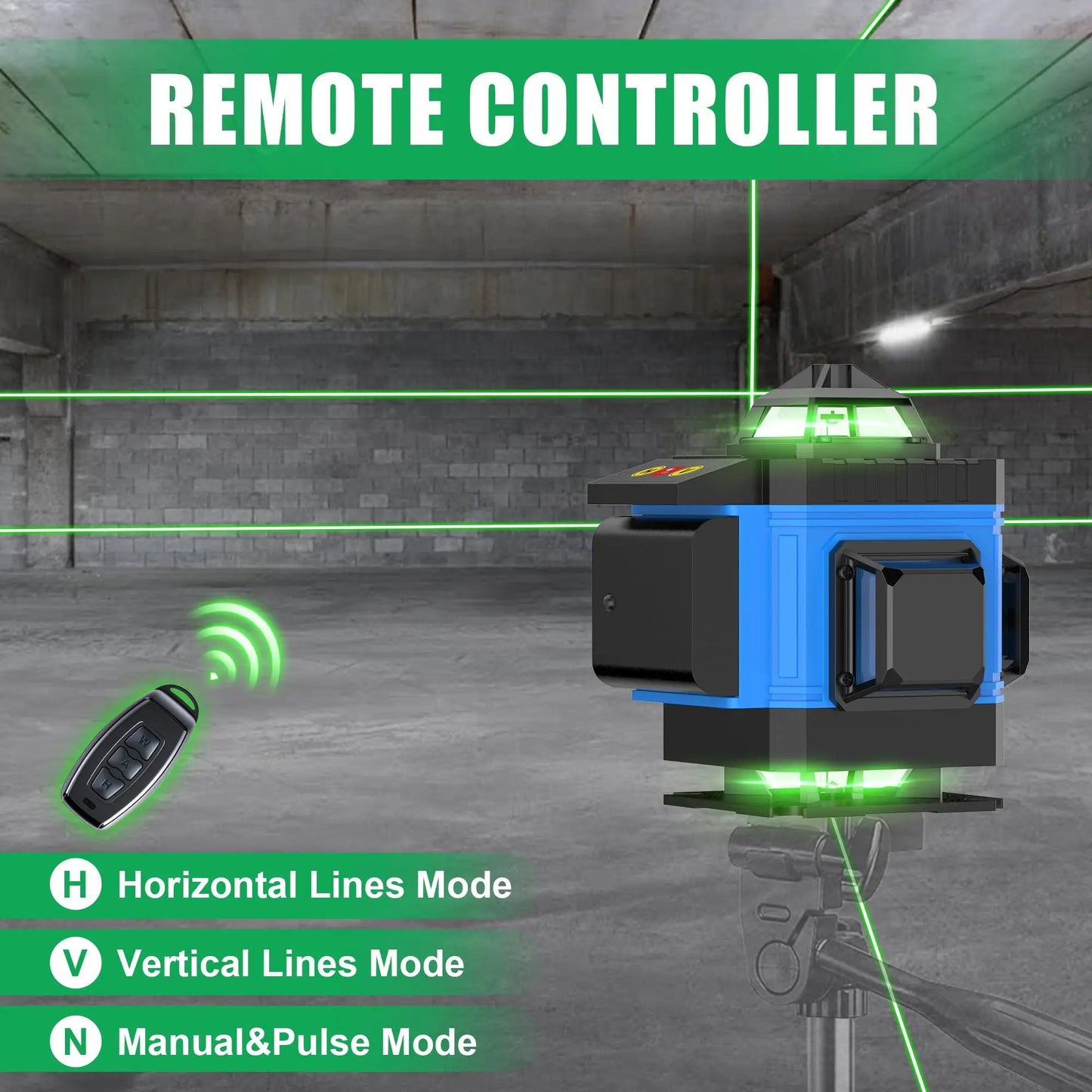 4D 360 Degree Laser Level Self Leveling With LCD Screen
