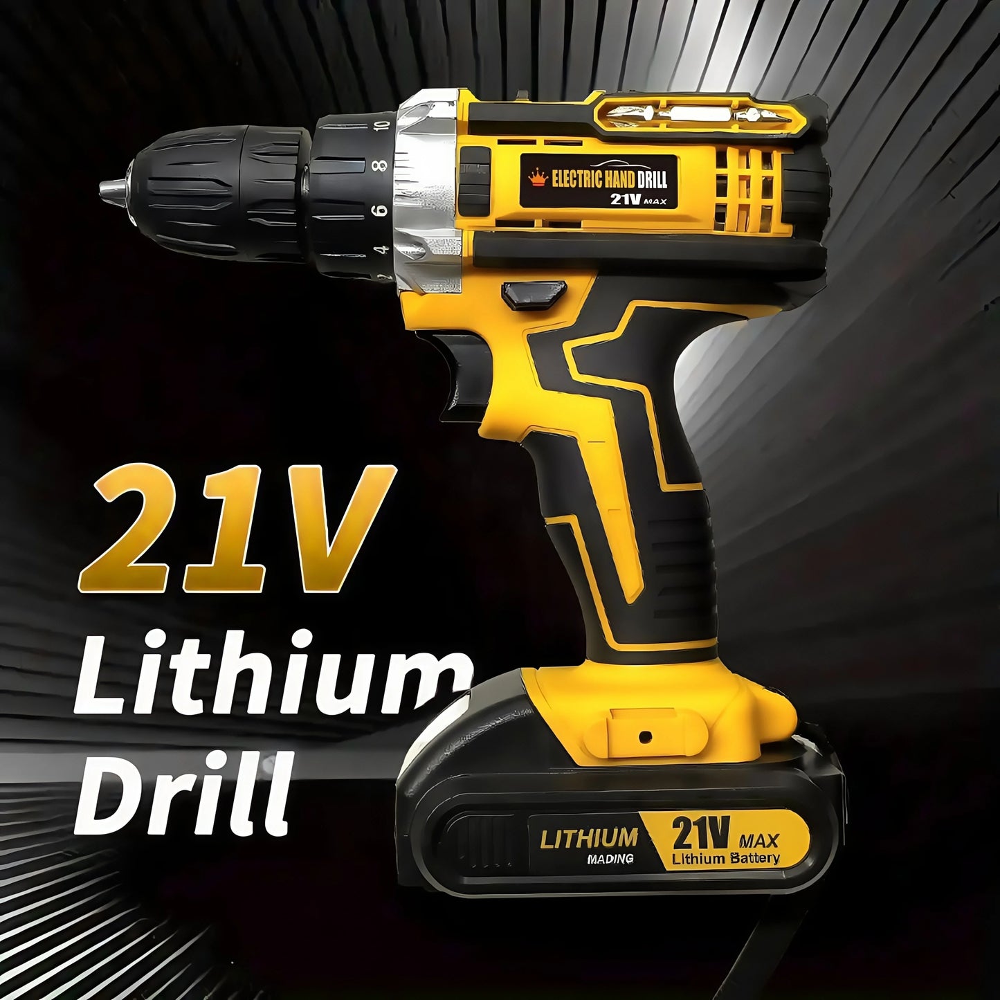 21V Cordless Drill Set for Home DIY Projects Includes Battery