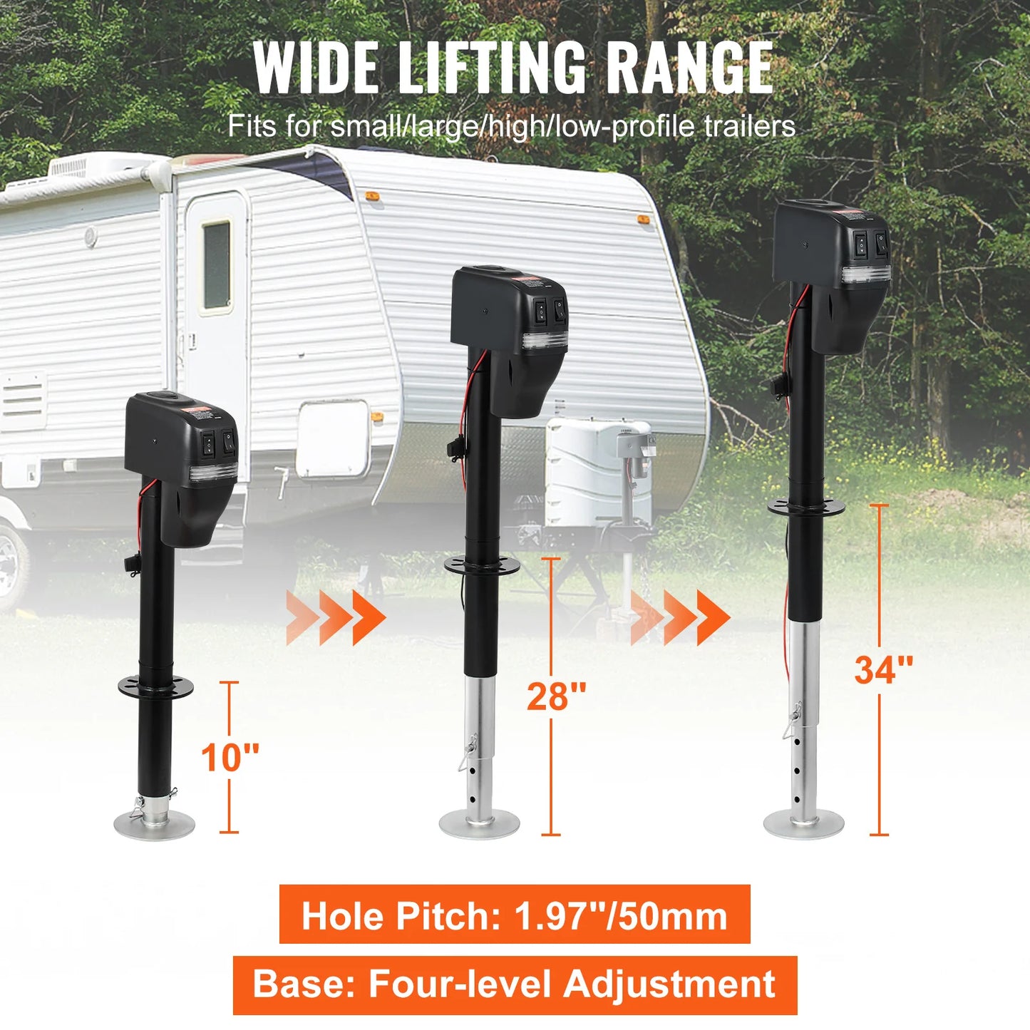 SucceBuy Electric Trailer Jack 3500 4000 Lbs For RV