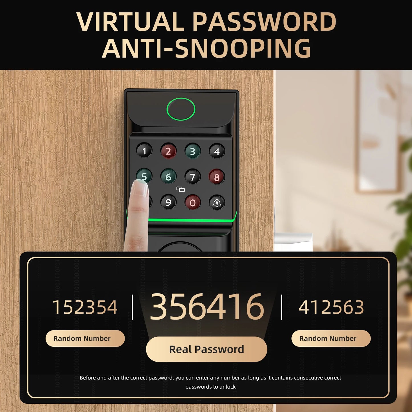 Viladepot Smart Lock Fingerprint Door Lock With App Control Keypad