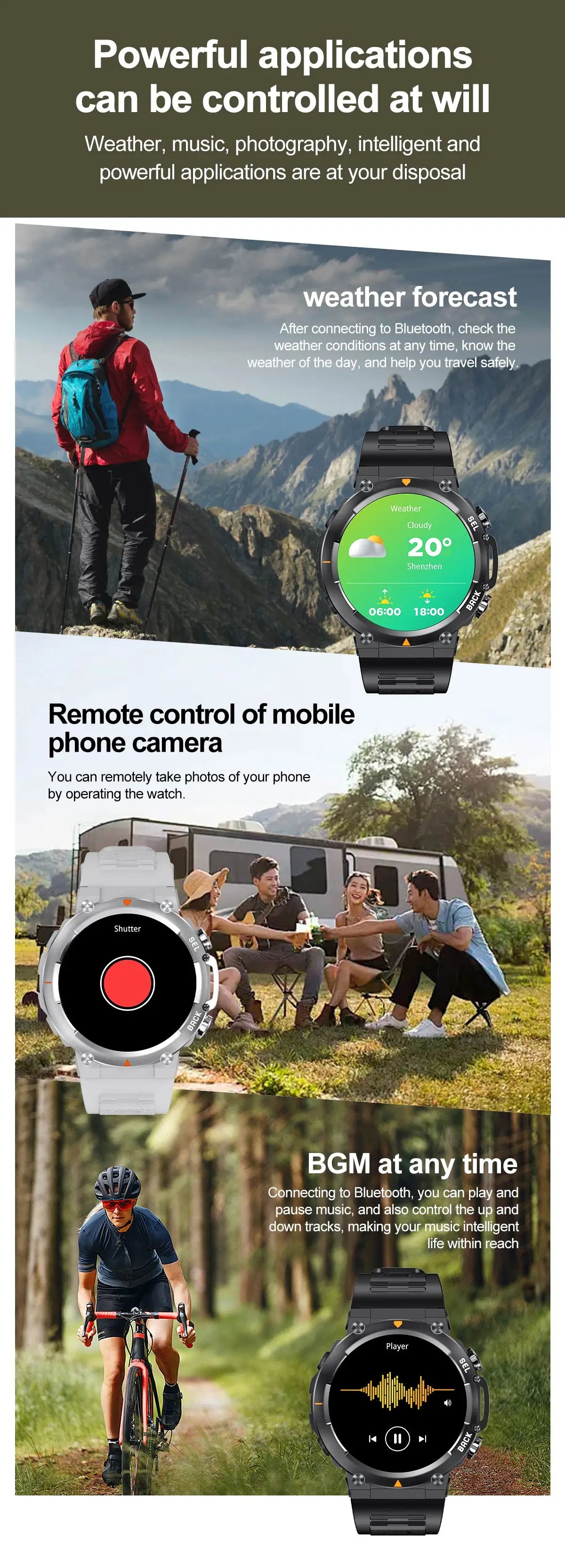 SENBONO MAX18 Smartwatch For Men With AMOLED Screen AIGPT