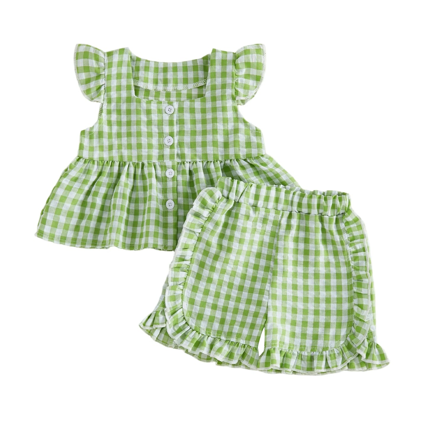 Infant Baby Short Sleeve T Shirt And Elastic Shorts Set