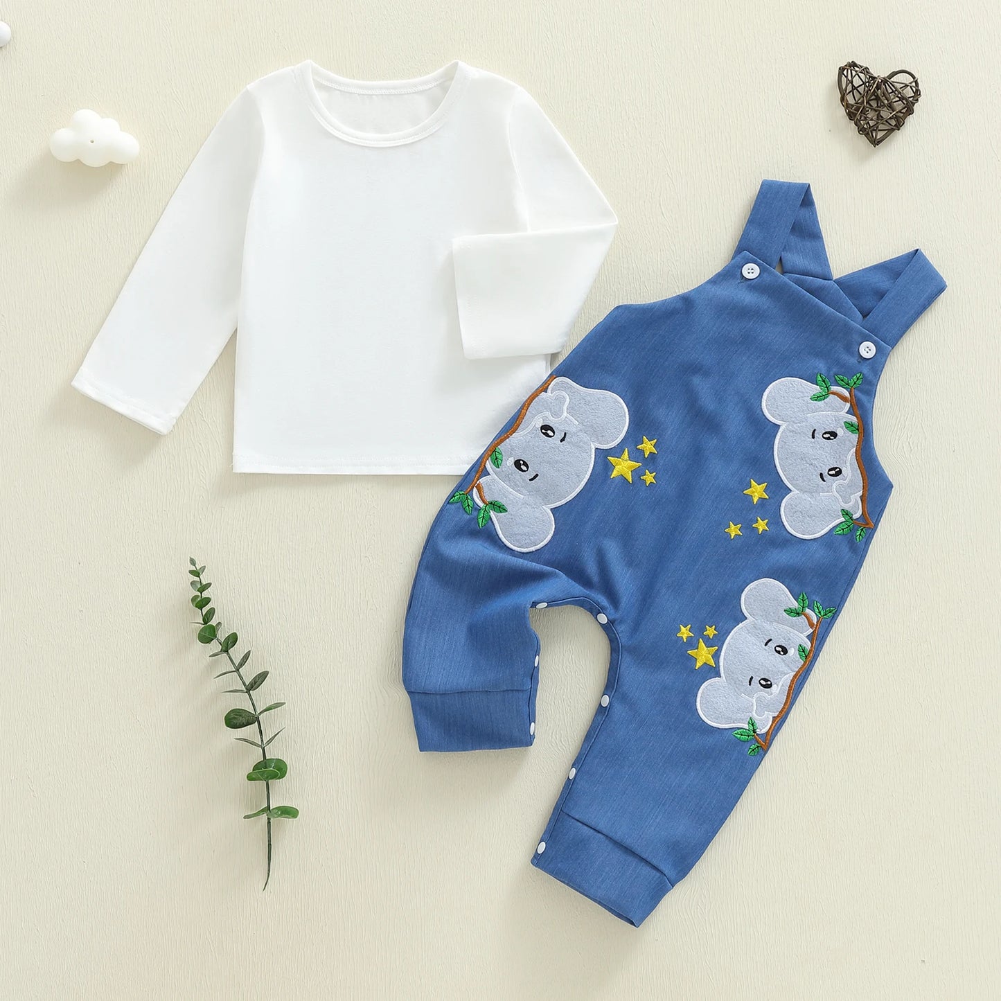 Toddler Winter Hooded Jacket and Fleece Pants 2 Piece Set