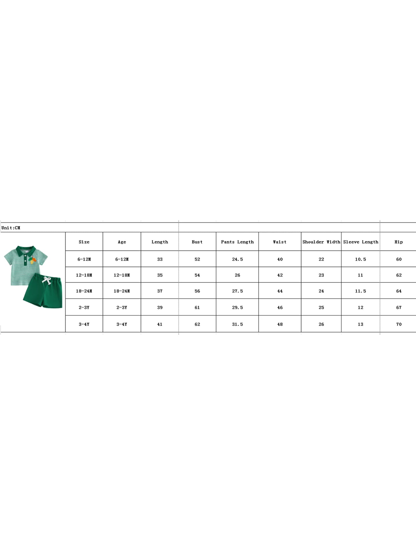 Dinosaur Print 2-Piece Toddler Summer Outfit Set Unisex