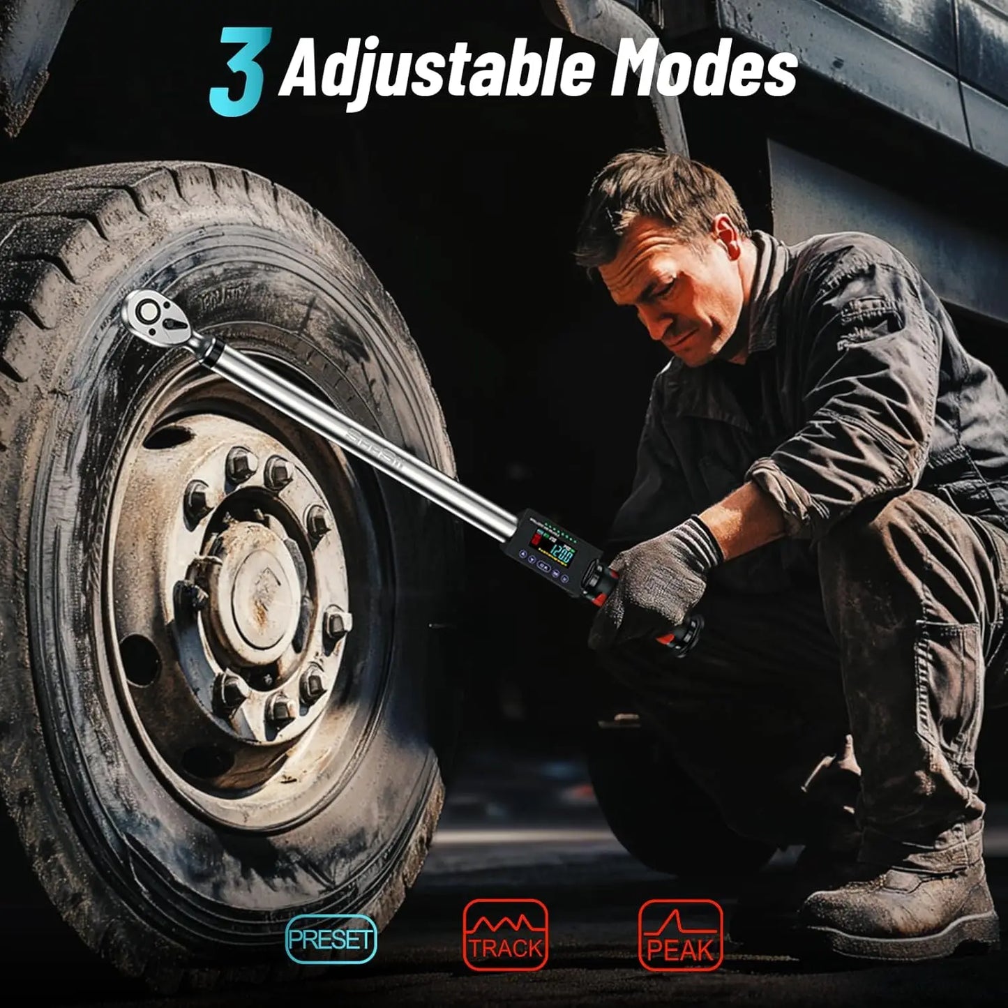 Seesii Digital Torque Wrench 340 Nm 2% Accuracy 3 Modes