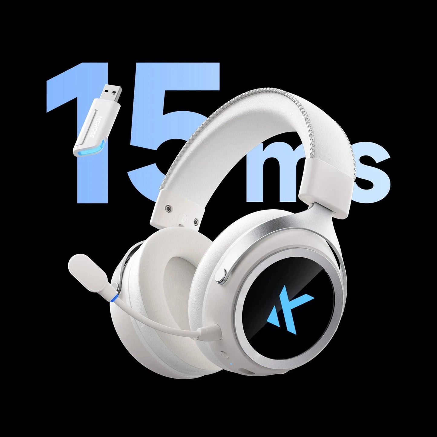MCHOSE X9 Wireless Headworn Gaming Headset 2.4GHz Bluetooth