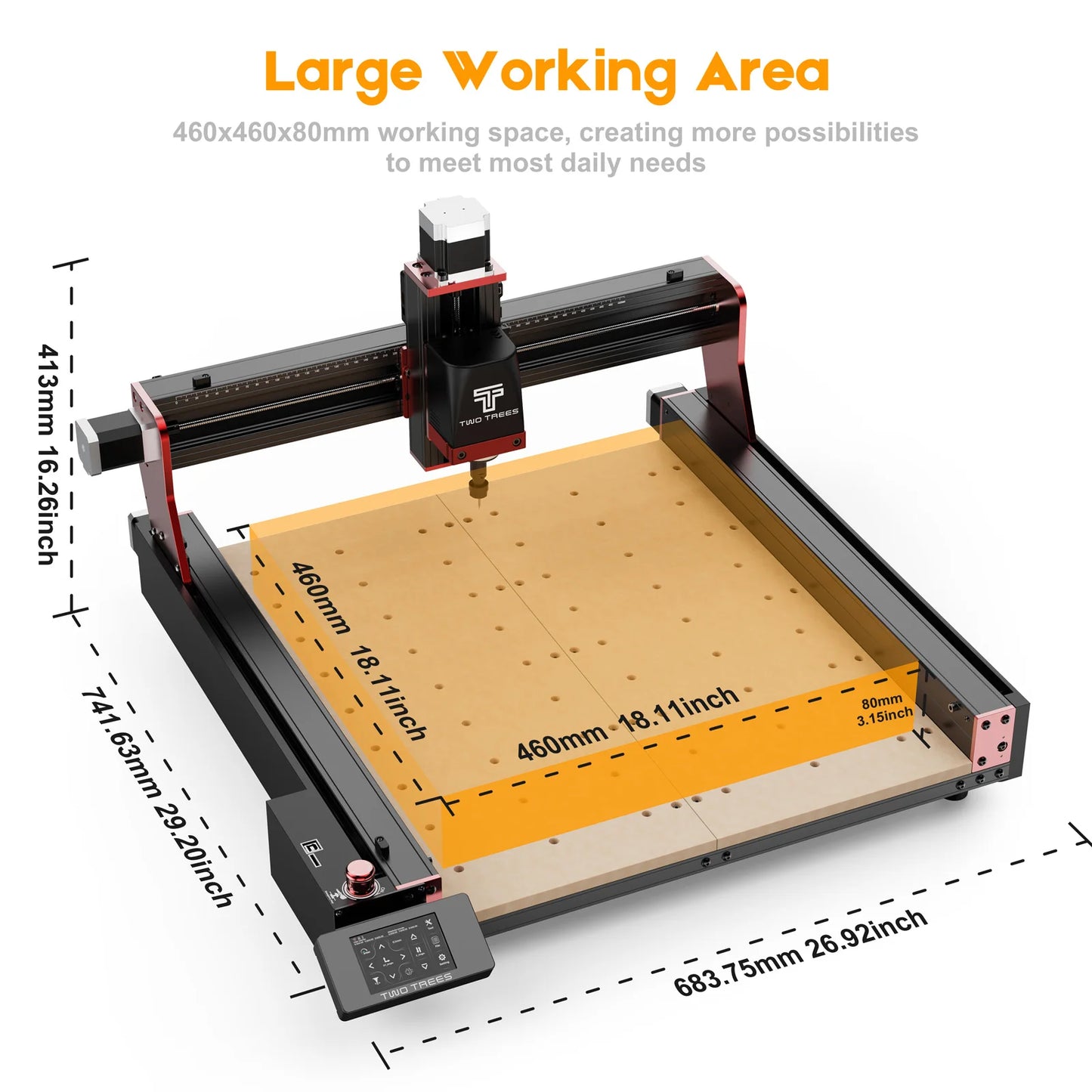 Two Trees TTC450Pro CNC 4 Axis Metal Cutting Router Engraving