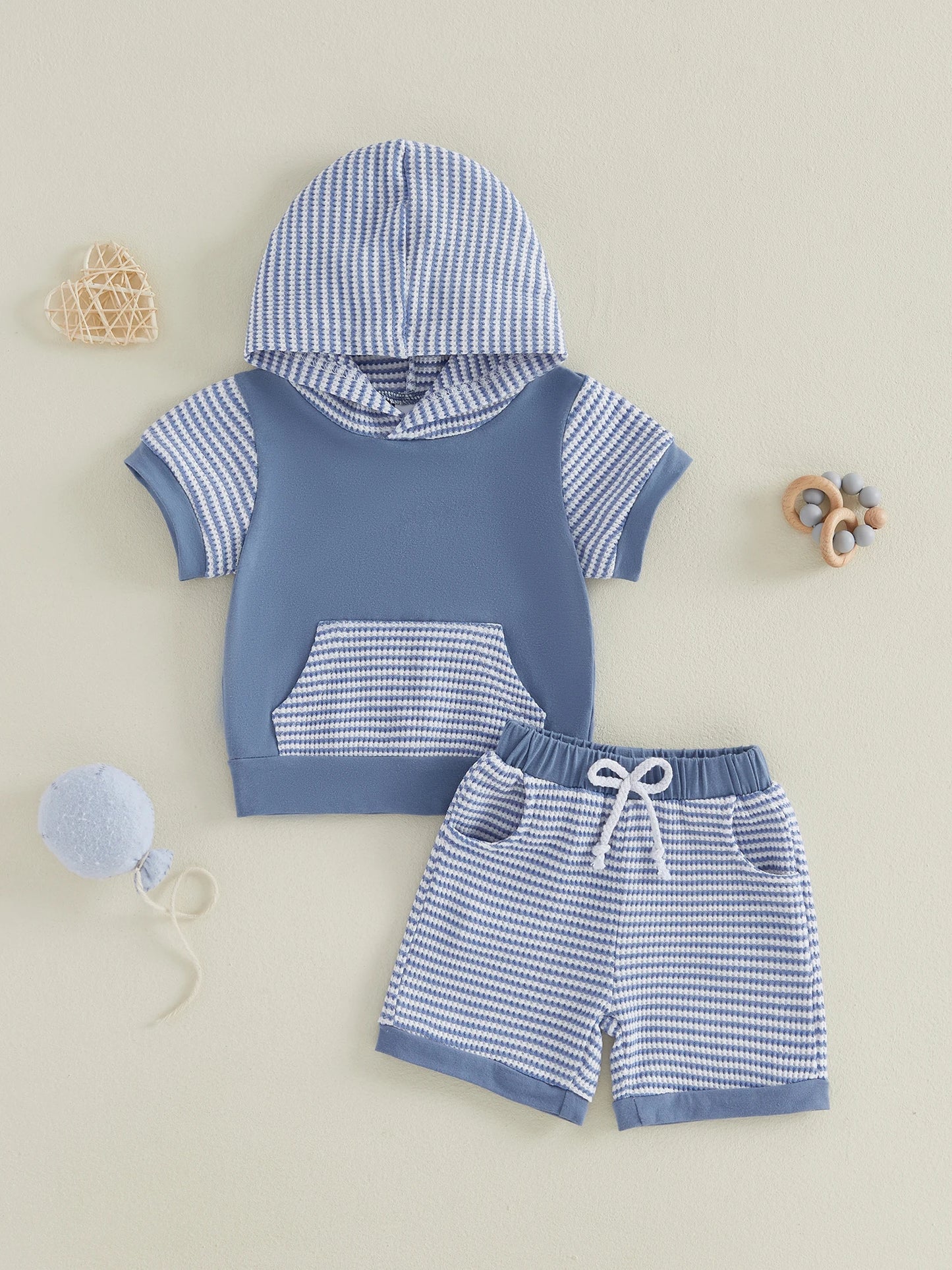 Baby Girls 2 Piece Summer Set Short Sleeve Tee Shorts