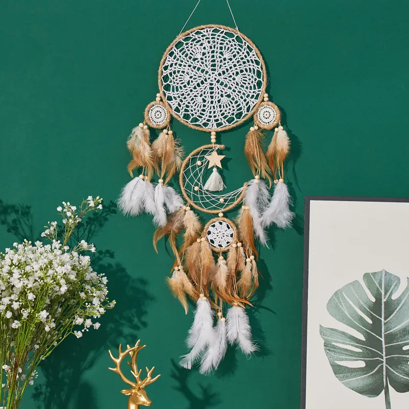 Dream Catcher Bohemian Moon And Sun Wall Decoration Bedside