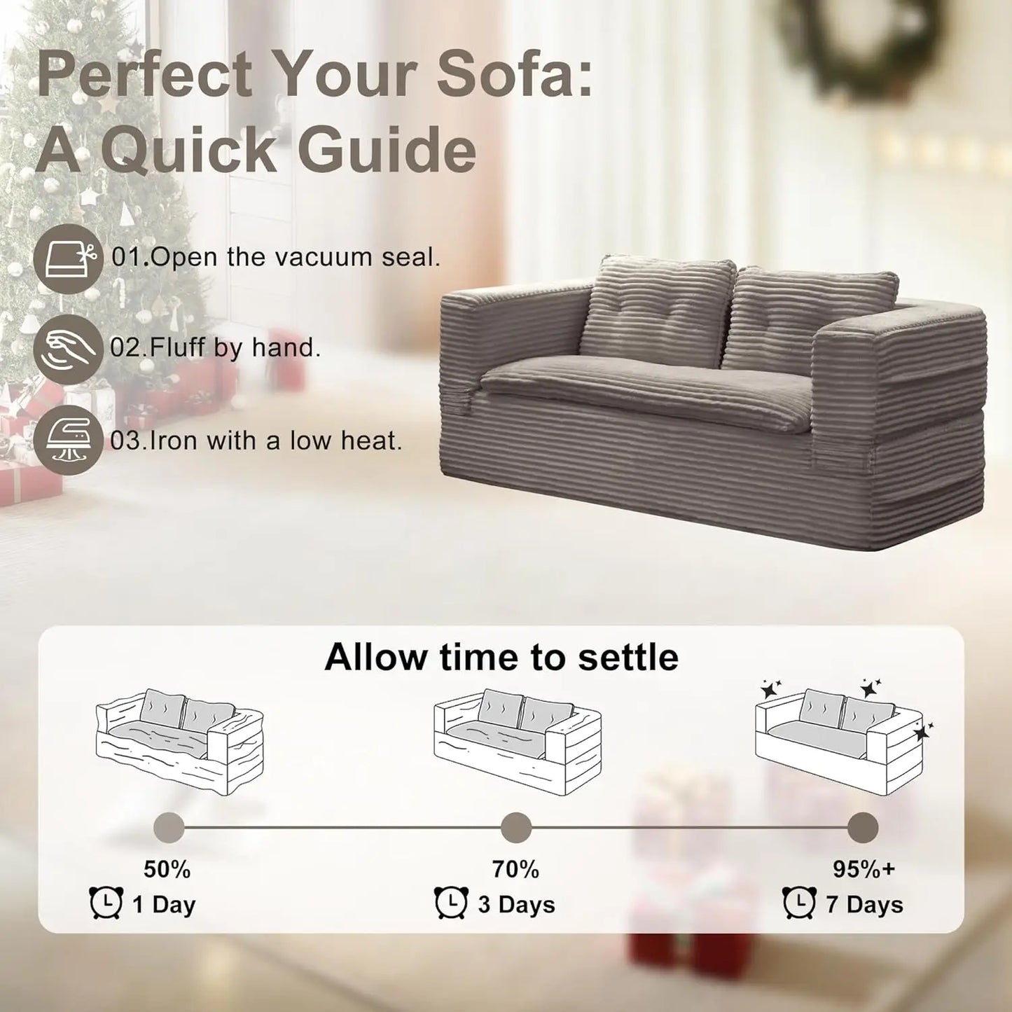 Corduroy Futon Sofa Bed L Shaped Sleeper With Chaise