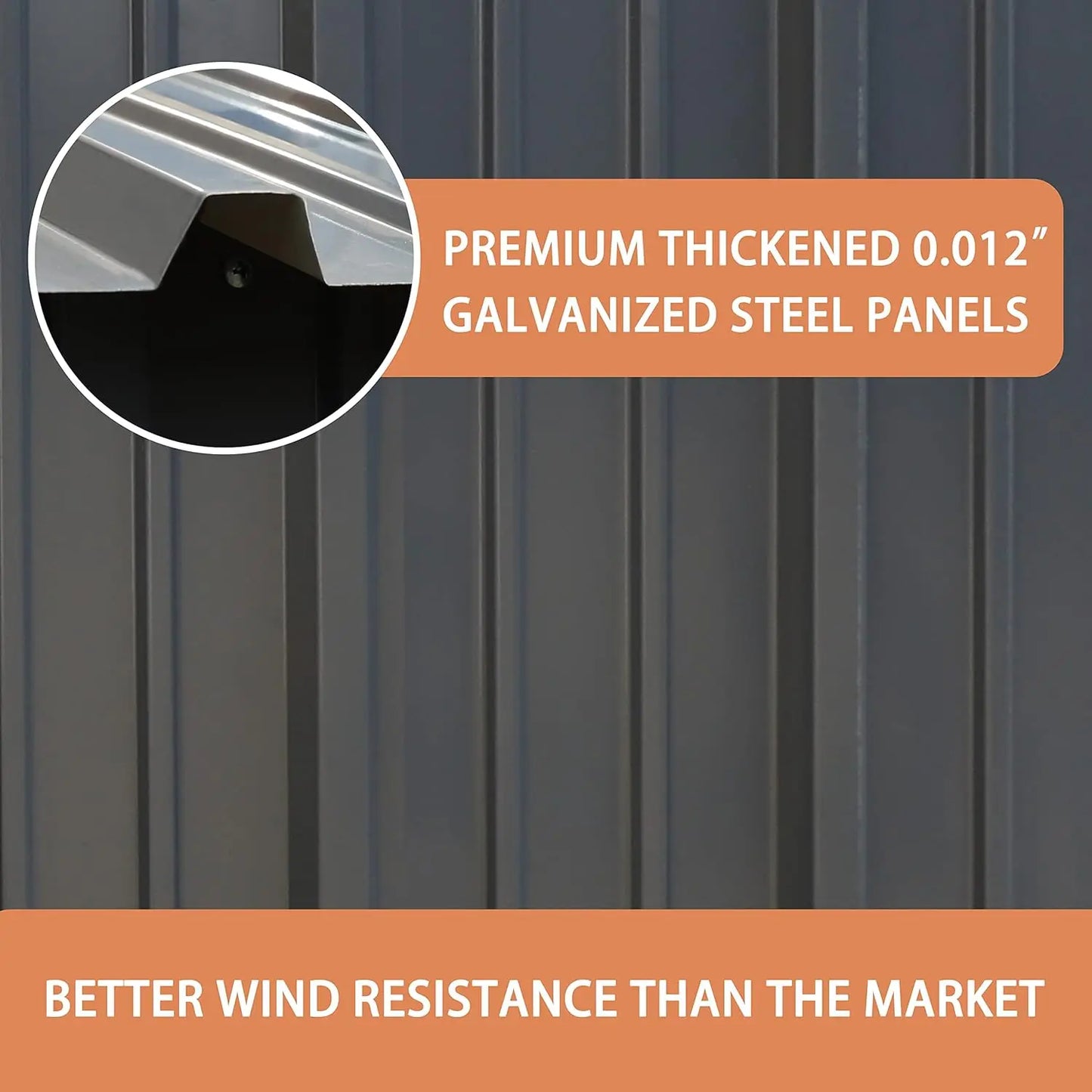 Galvanized Metal Outdoor Storage Shed For Garden Tools