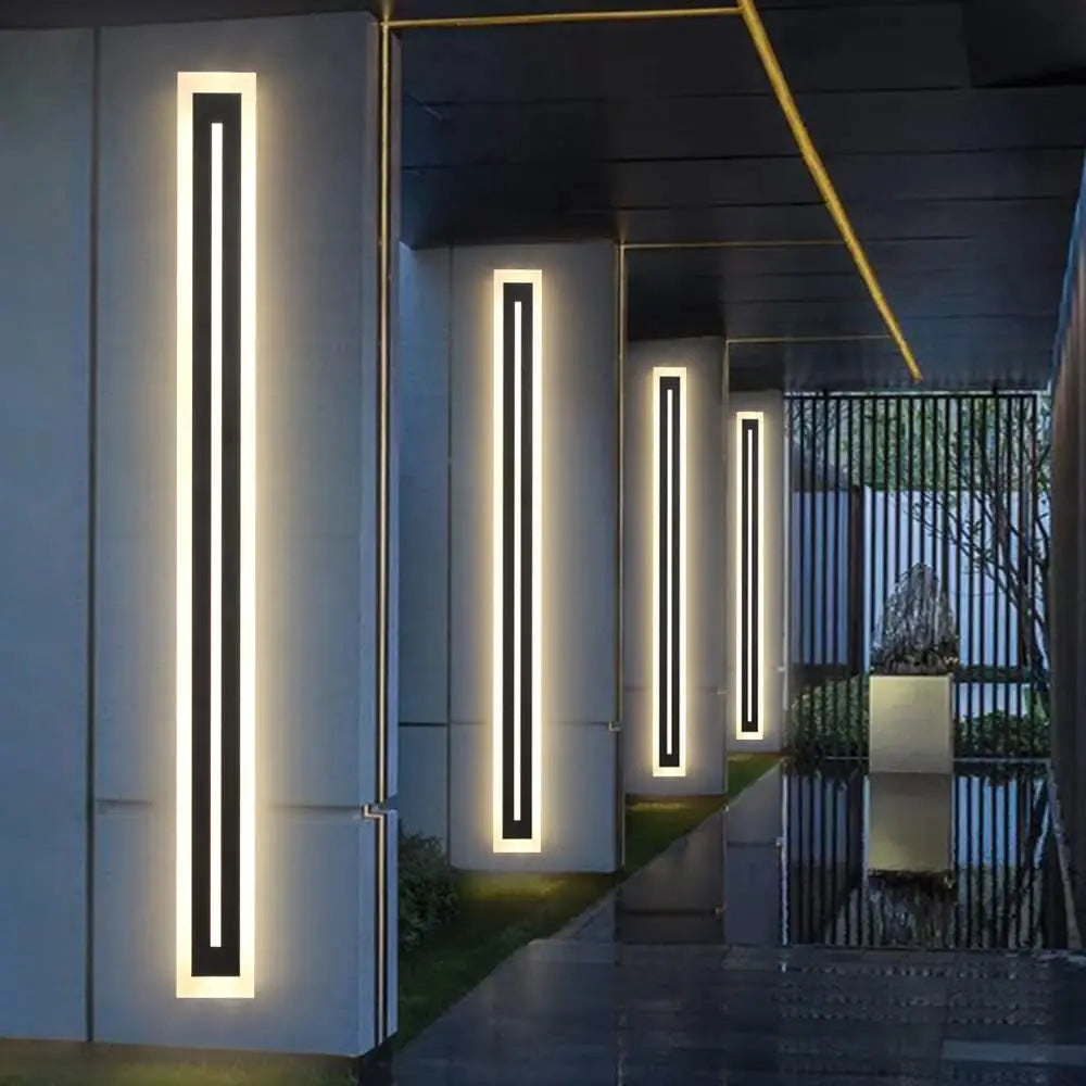 Outdoor Long Strip Modern LED Wall Lighting Fixture Sconce