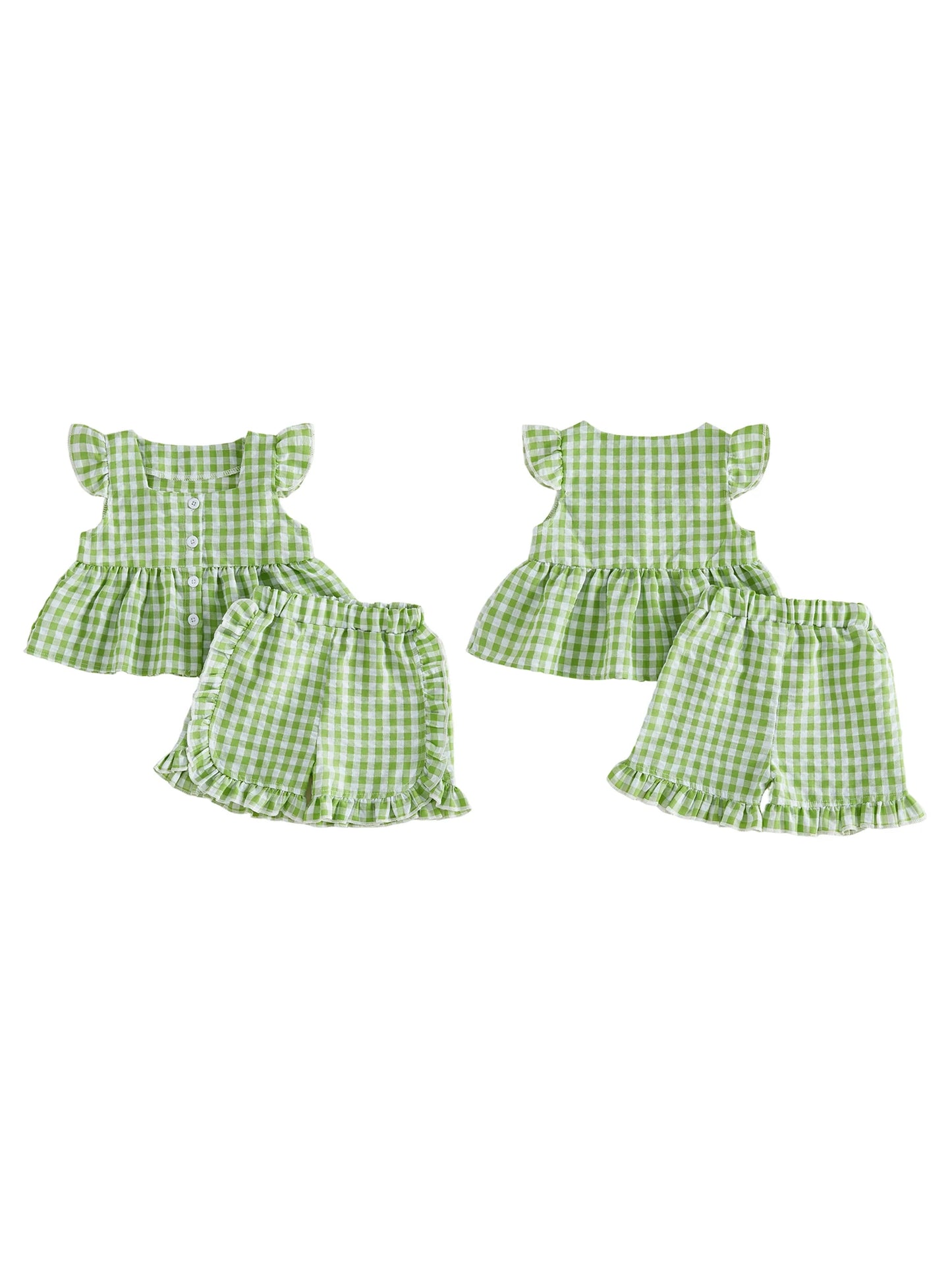 Infant Baby Short Sleeve T Shirt And Elastic Shorts Set