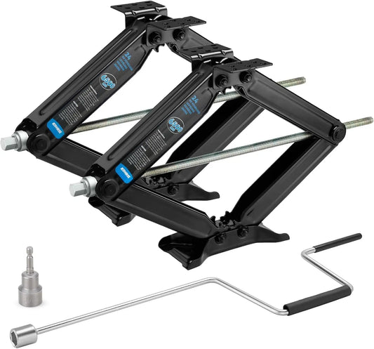 Heavy Duty RV Stabilizer Jacks 2 Pack For Travel Trailer With Crank Handle
