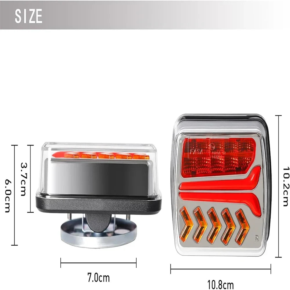 Wireless Magnetic LED Tail Light Signal Dual Brake Light