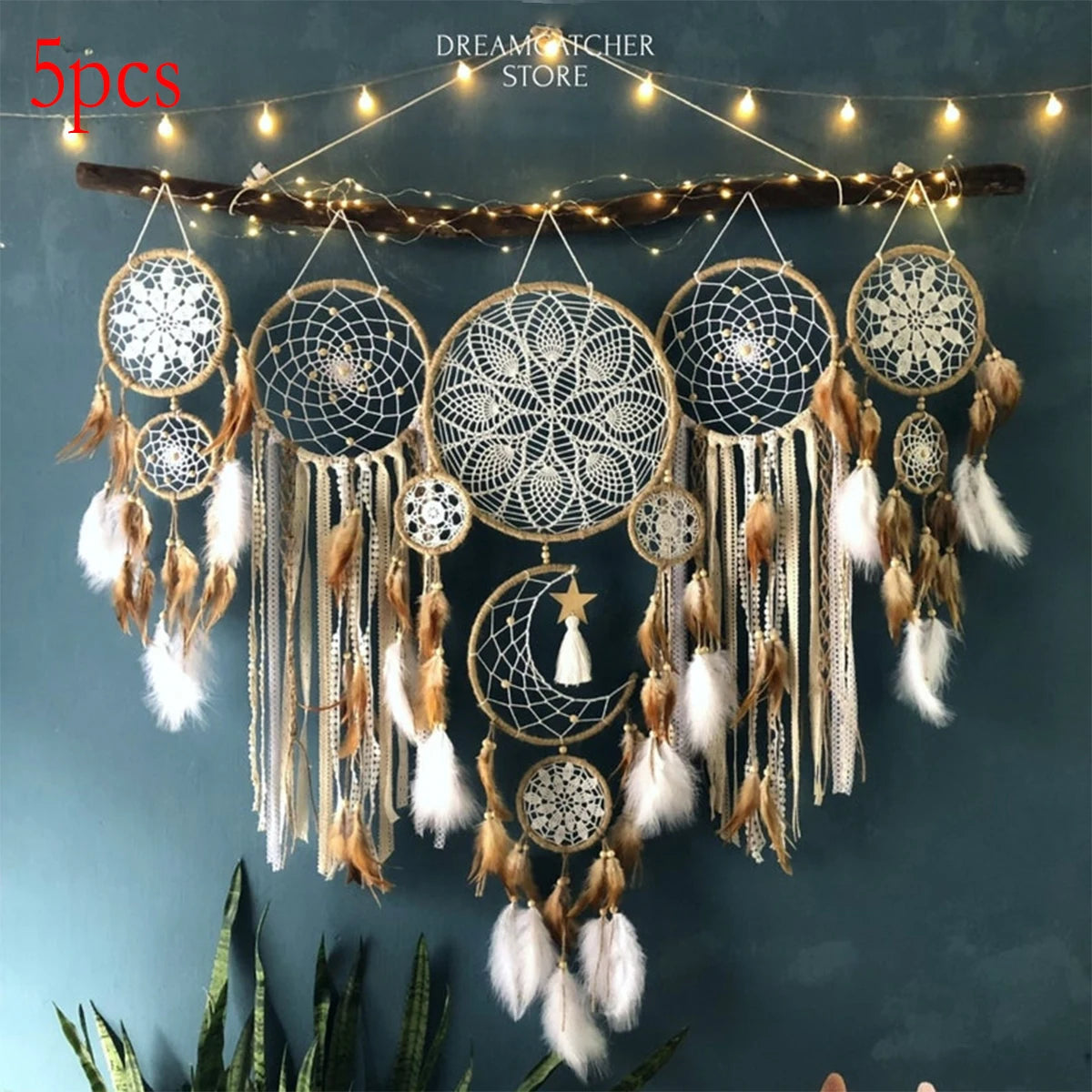 Dream Catcher Bohemian Moon And Sun Wall Decoration Bedside