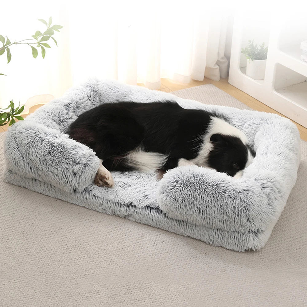 Three Sided Surround Dog Bed With Full Filling For Pets