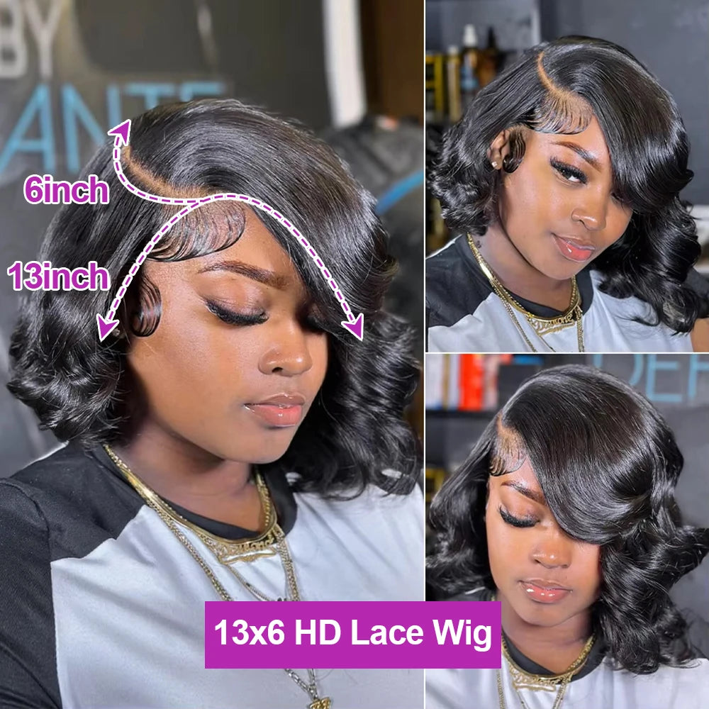 Hj Weave Beauty Remy Peruvian Body Wave HD Lace Frontal Wig