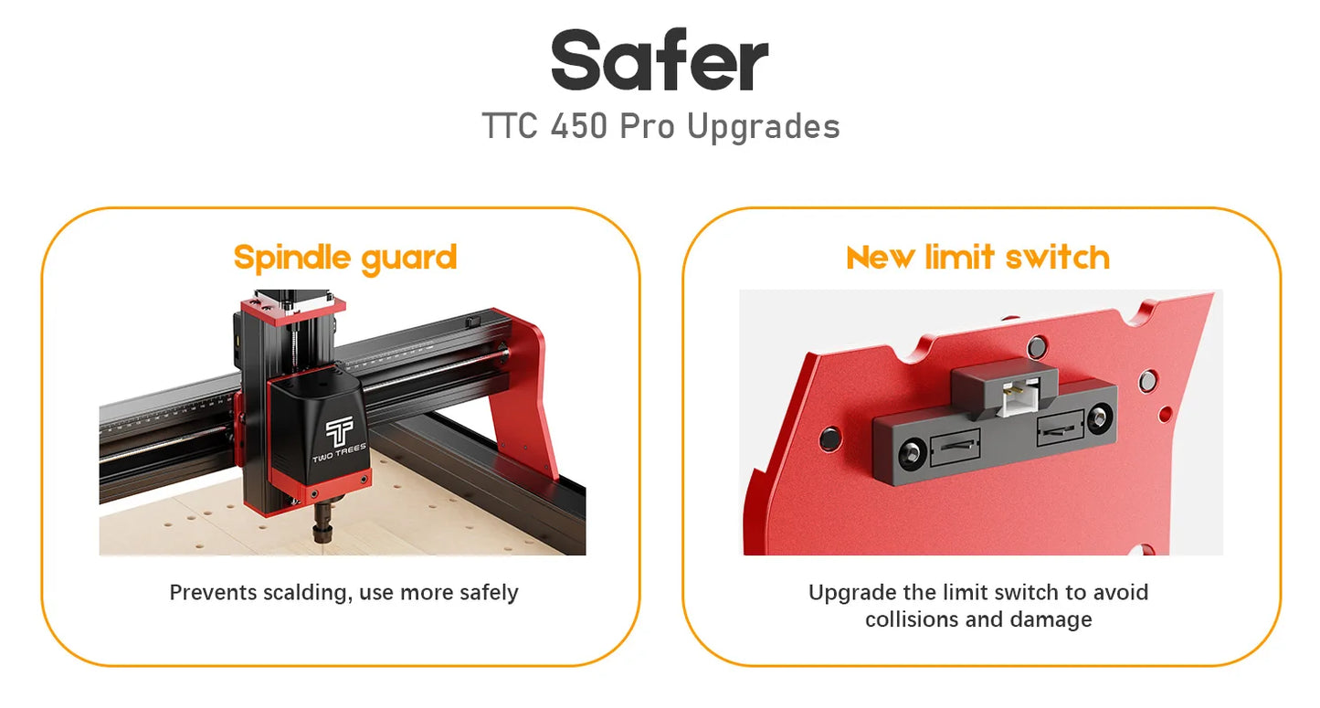 Two Trees TTC450Pro CNC 4 Axis Metal Cutting Router Engraving