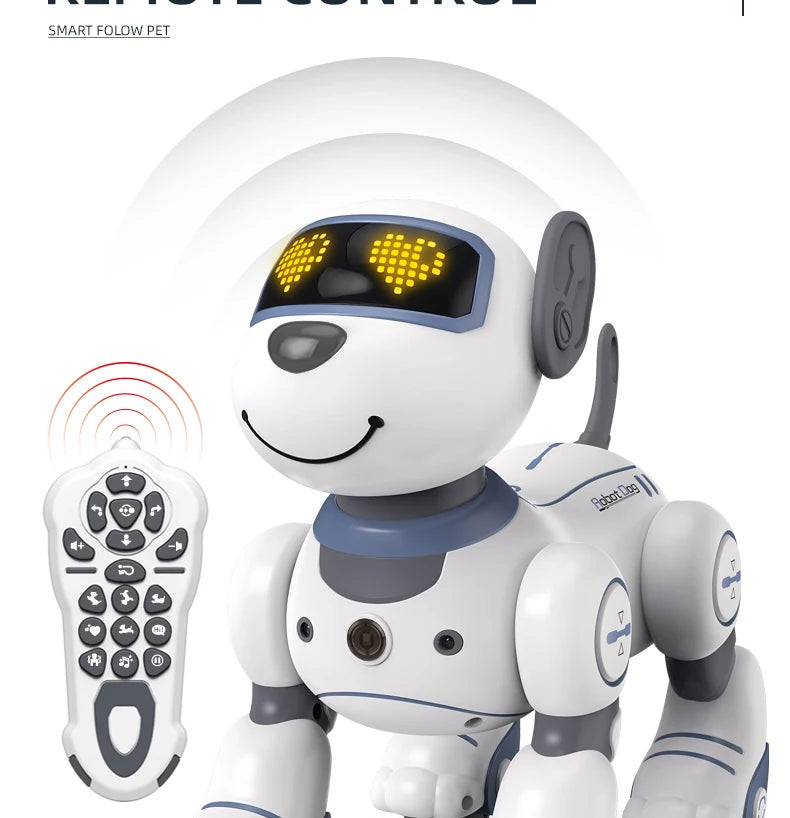 Kelaton RC Robot Dog Voice Command Programmable Toy With Touch Sensor Music