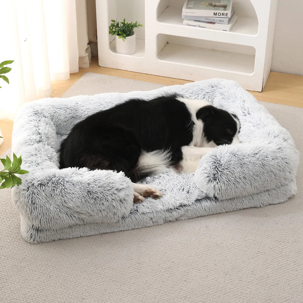 Three Sided Surround Dog Bed With Full Filling For Pets