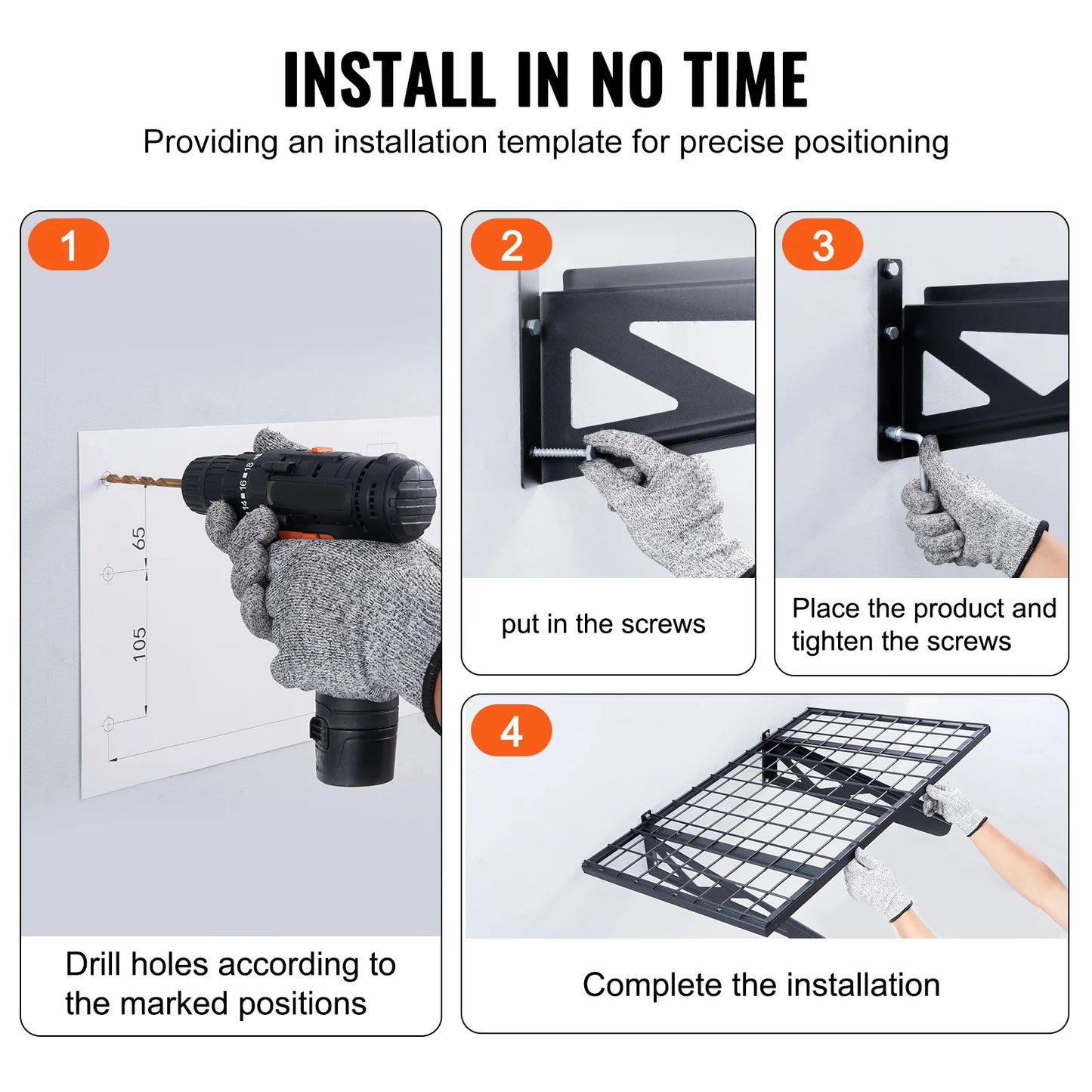 Garage Storage Rack Wall Mounted Heavy Duty Tool Organizer