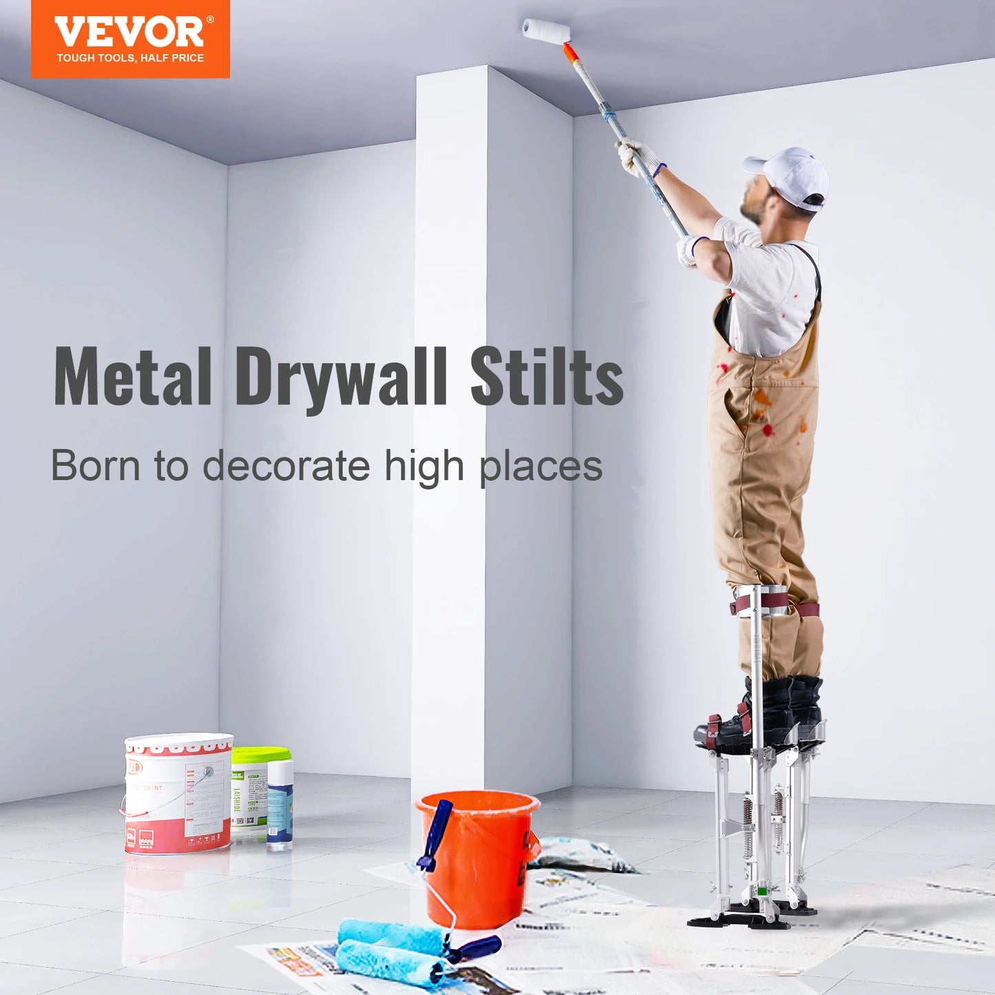 Drywall Stilts Adjustable Aluminum Tool With Knee Pads