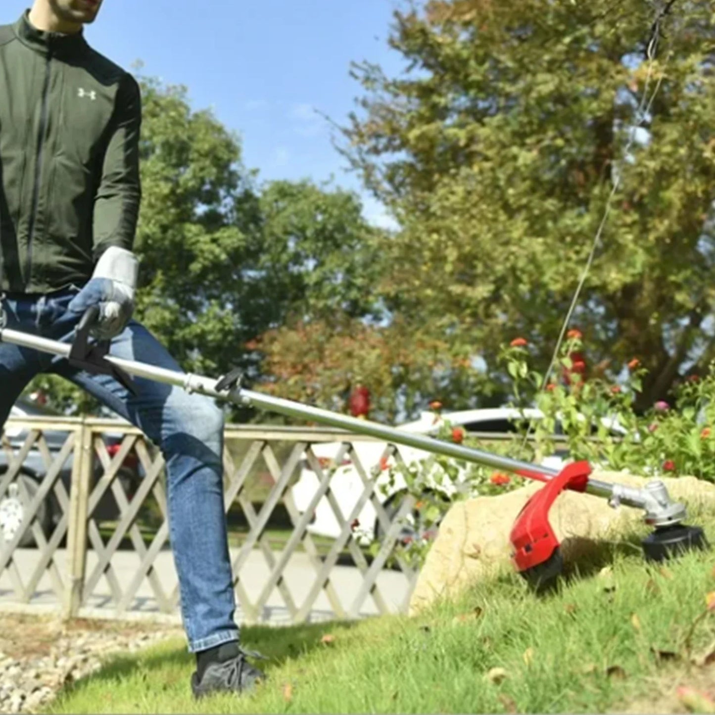 Gas 4 Stroke Weed Eater 31cc Straight Shaft Trimmer
