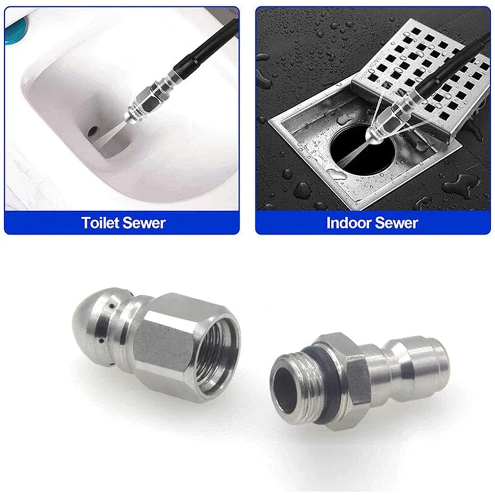 Shunmaii Sewer Jetter Nozzle for Pressure Washer Drain Cleaning