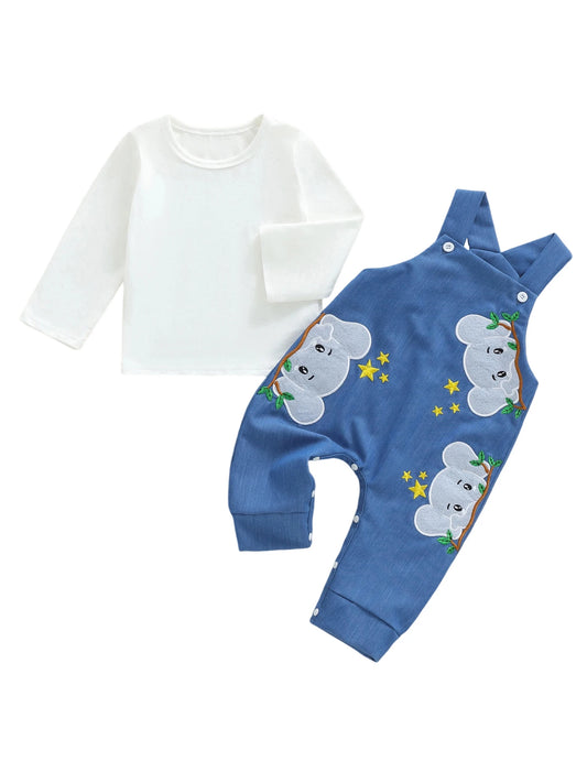 Toddler Winter Hooded Jacket and Fleece Pants 2 Piece Set