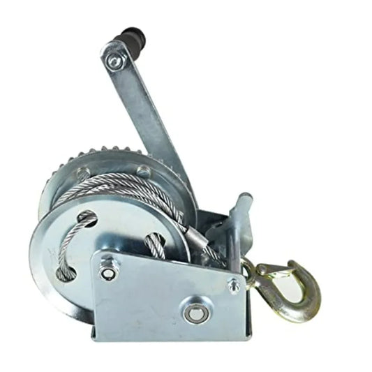 Hand Crank Winch 1600 Lbs With Brake Come Along Cable