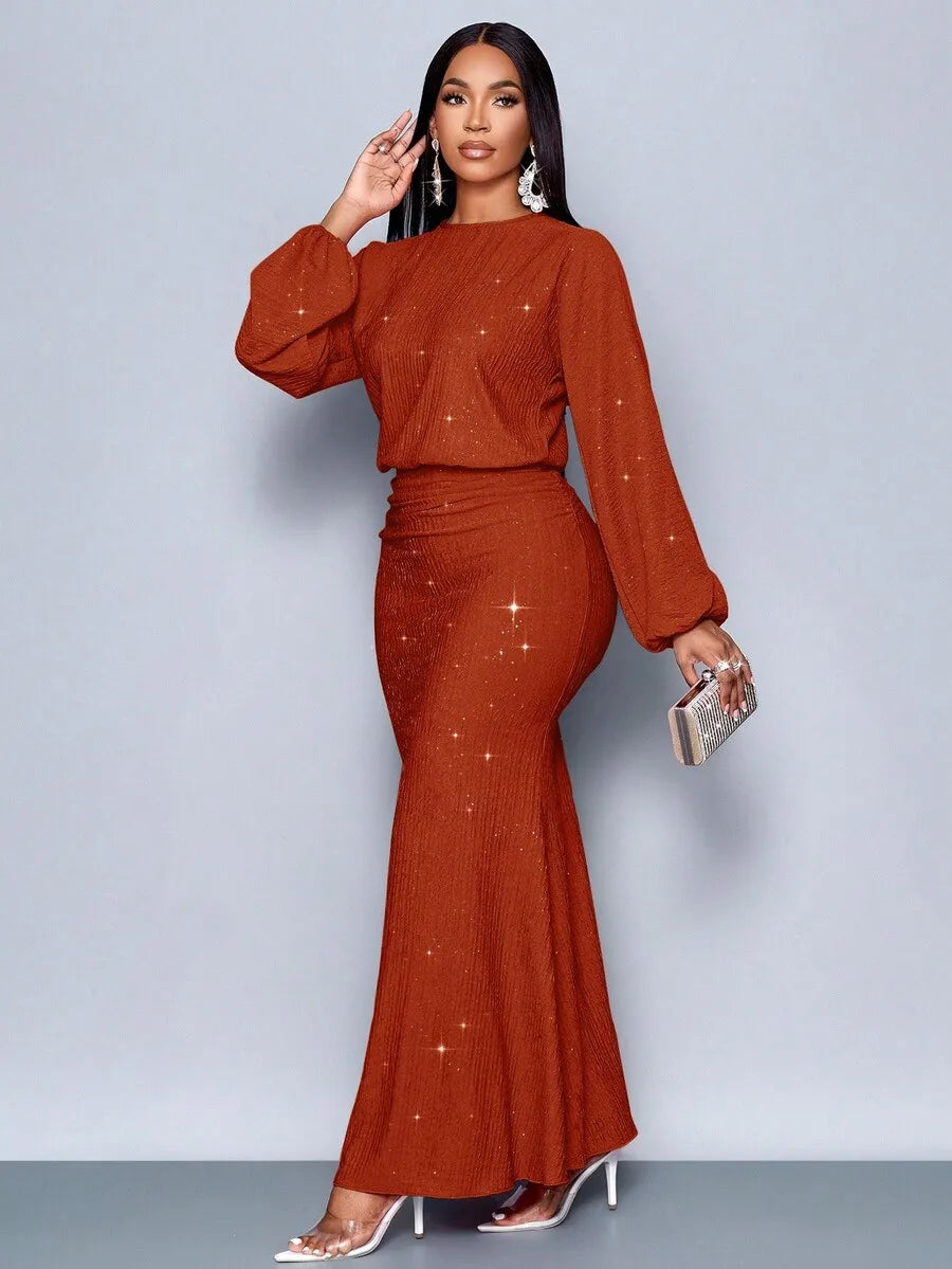 Floor Length Mermaid Hem Bodycon Dress For Party Valentines Day