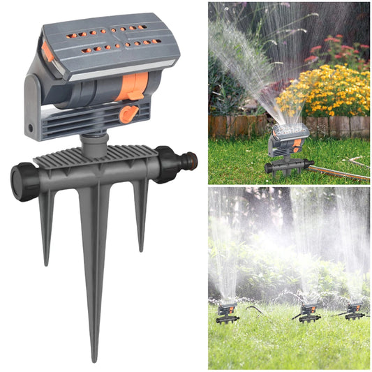 Oscillating Sprinkler Automatic Garden Sprinkler With 16 Nozzles For Lawn Patio Garden Watering System Adjustable Flow