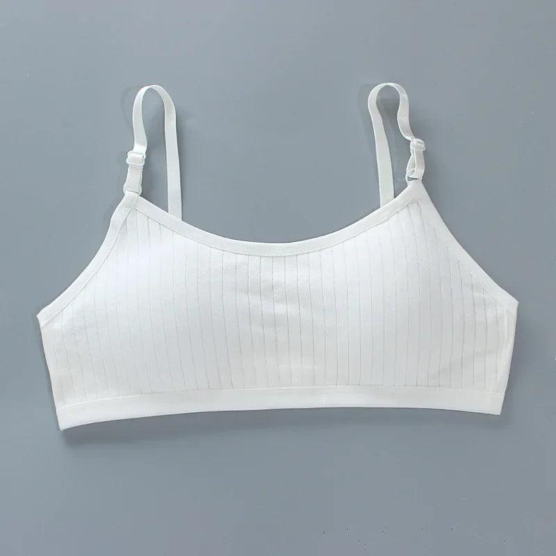 Teenage Girls Training Bra Seamless Cotton Spandex Vest Bra