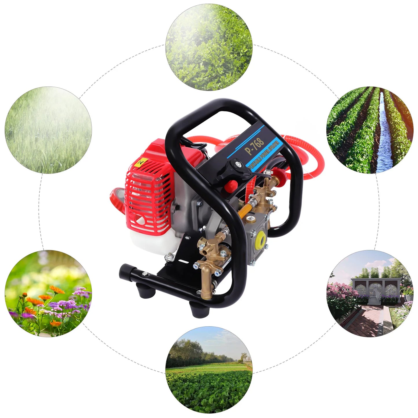 Bymaocar 26cc High Pressure Gasoline Sprayer Handheld For Garden Irrigation
