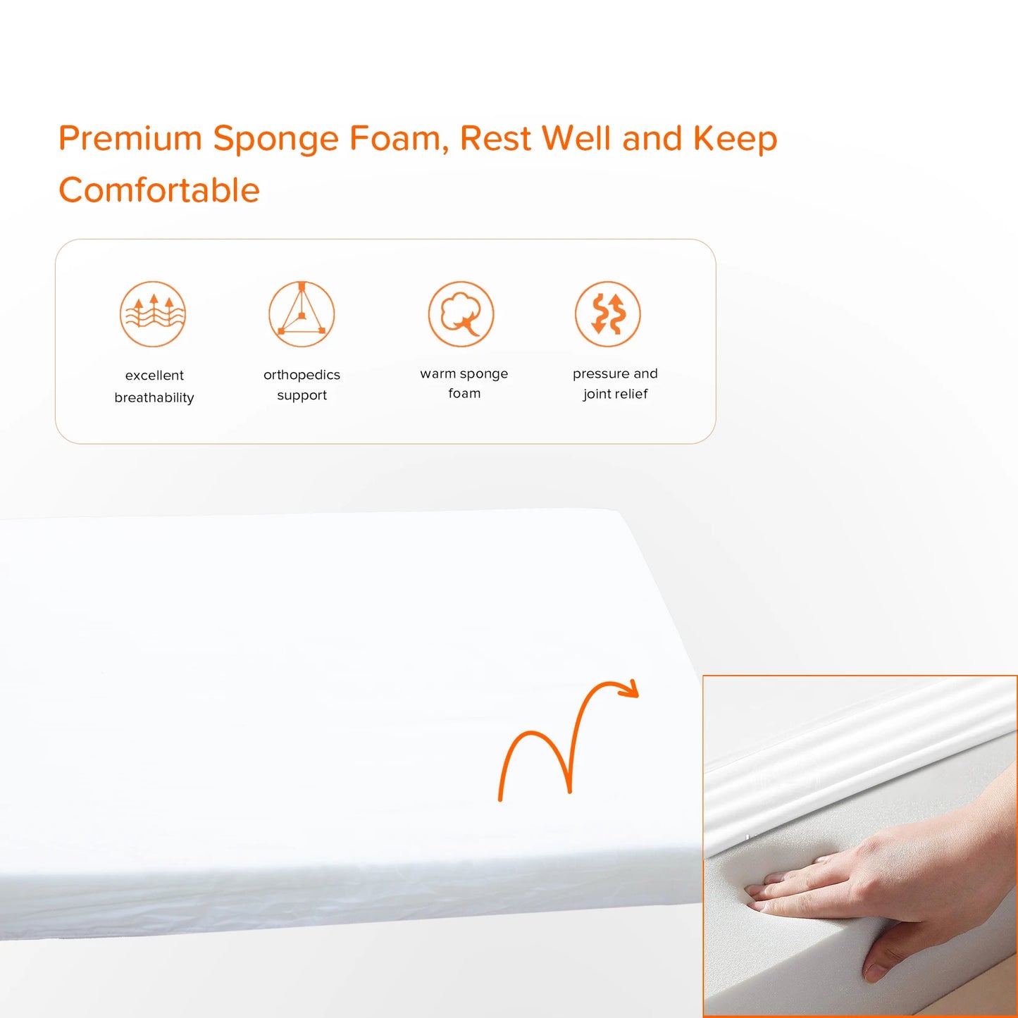 BINGOPAWCN Orthopedic Dog Bed Waterproof With Memory Foam