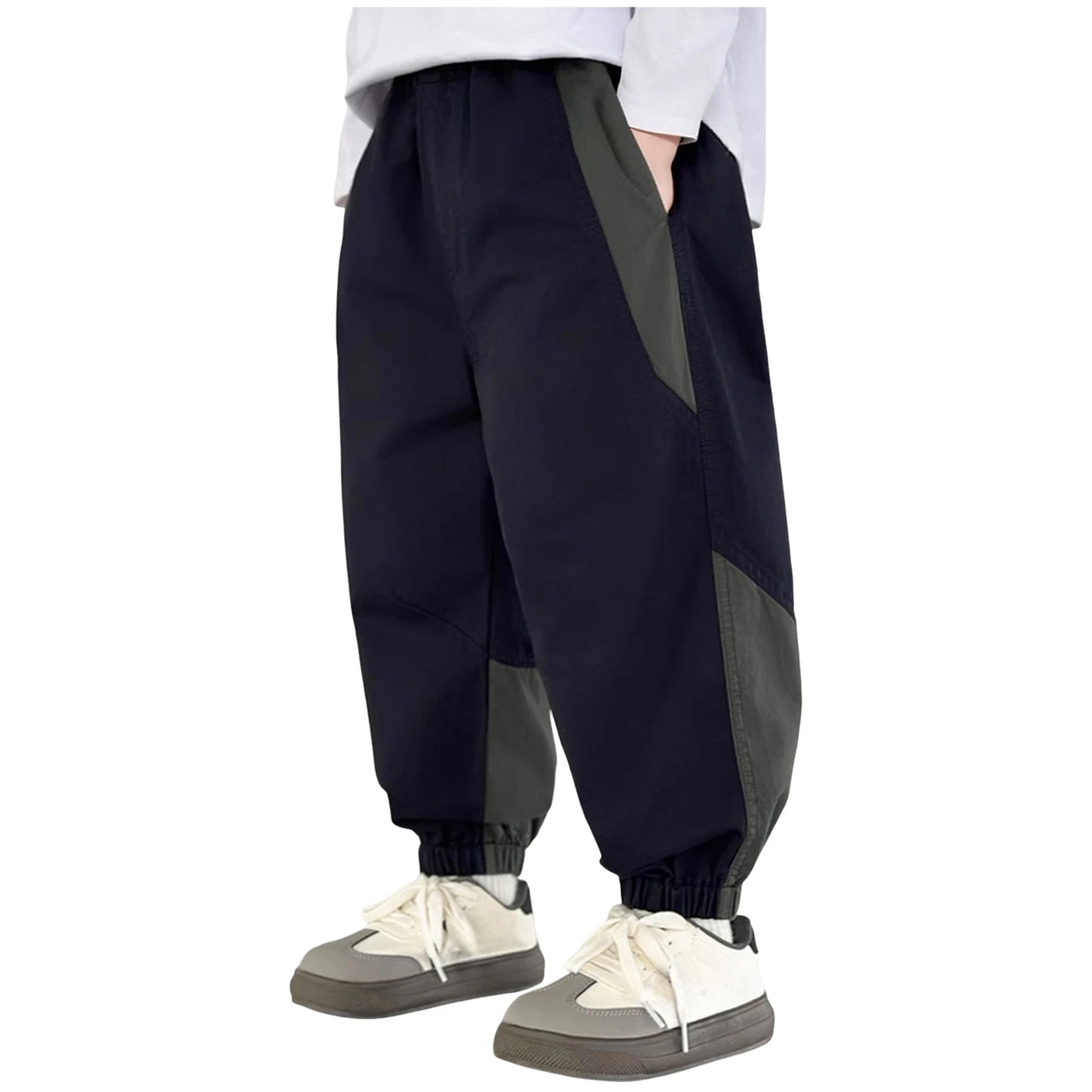 Boys Pants Loose Fit Drawstring For Big Kids Unisex